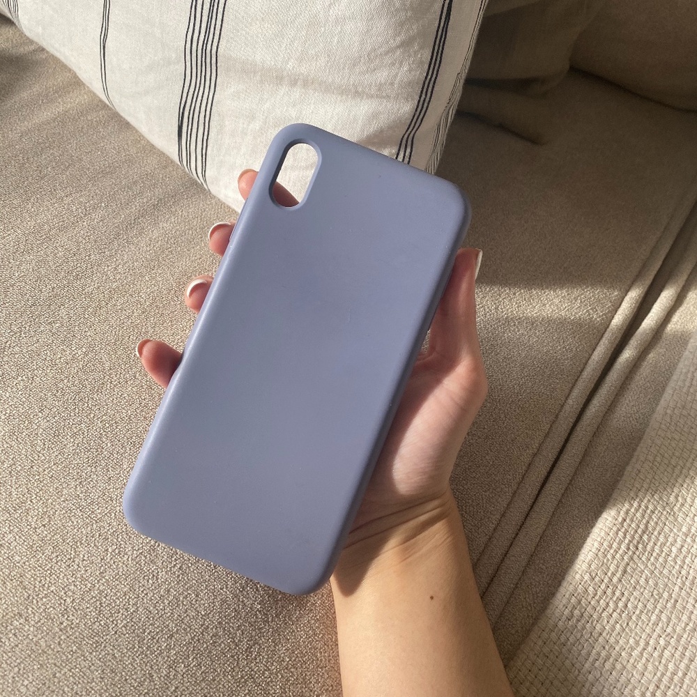 iPhone X / XS Max Silicone Case in Lavender